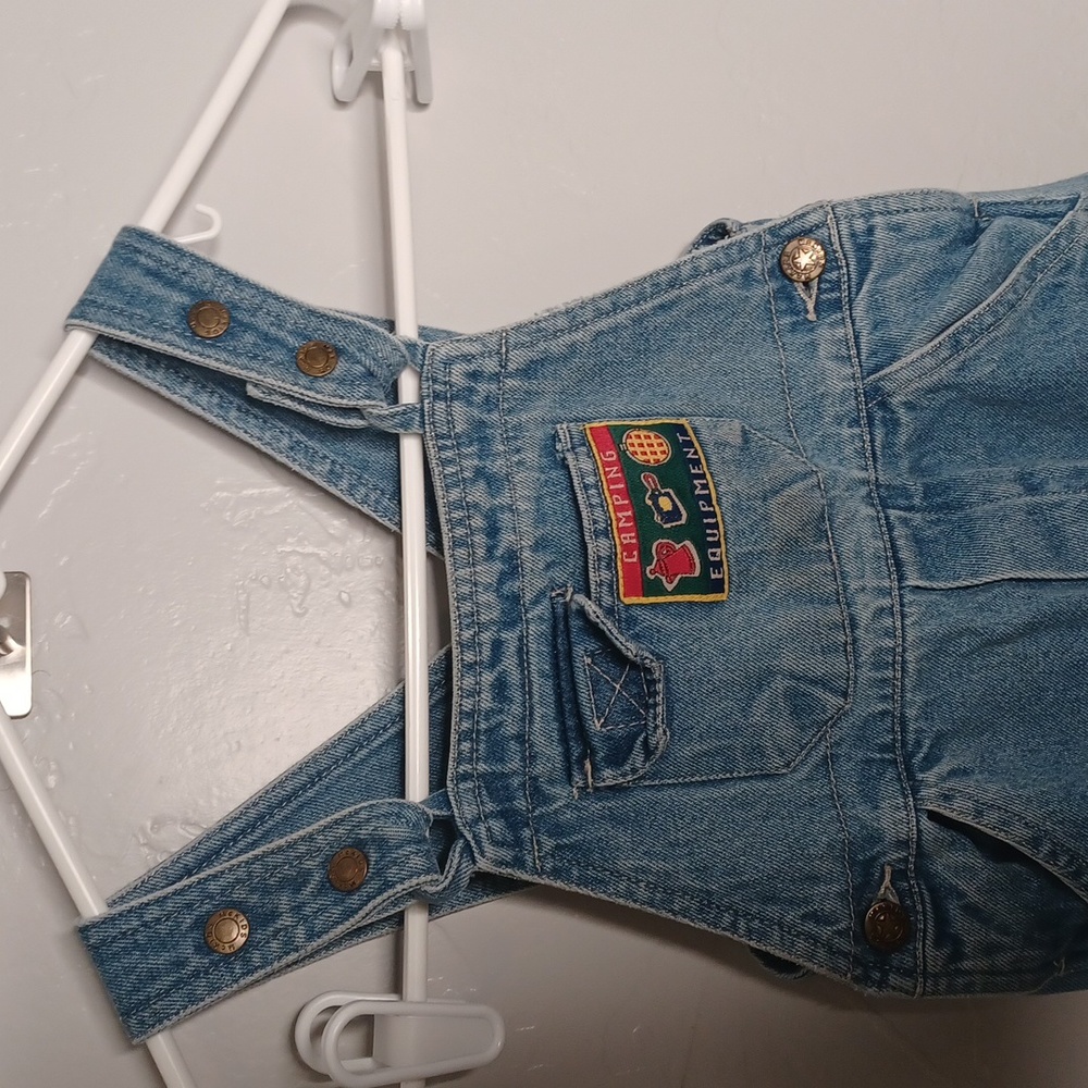 Kids Blue Denim Overalls - Picture 2 of 7
